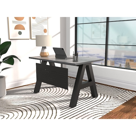 We'Re It A-Frame Writing Desk W/ Modesty Panel, 24 in D X 30 in H, 48 in W X Laminate AF4824-MOD-8827